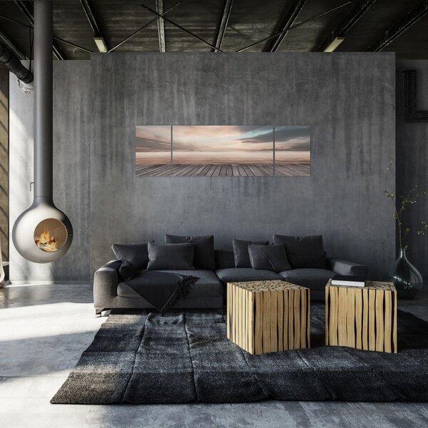 Obraz - Molo při západu slunce (170x50 cm)