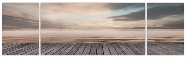 Obraz - Molo při západu slunce (170x50 cm)