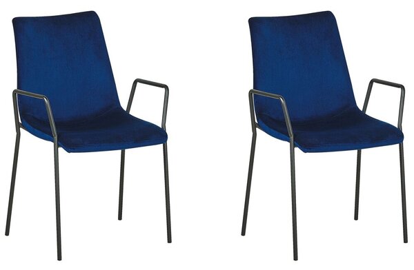 Set 2 ks. jídelních židlí JERSO (modrá). 1026794