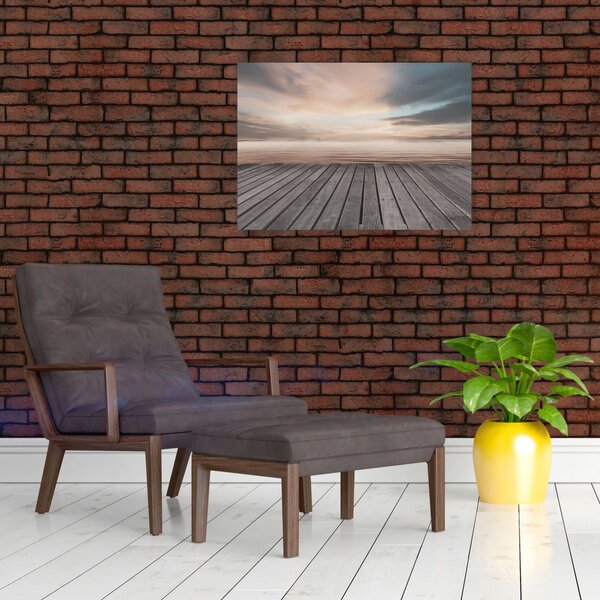 Obraz - Molo při západu slunce (70x50 cm)