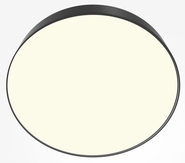 Maytoni Moderní stropní LED svítidlo ZON, 45W, ⌀ 40 cm Barva: Černá, Teplota světla: 3000K - teplá bílá