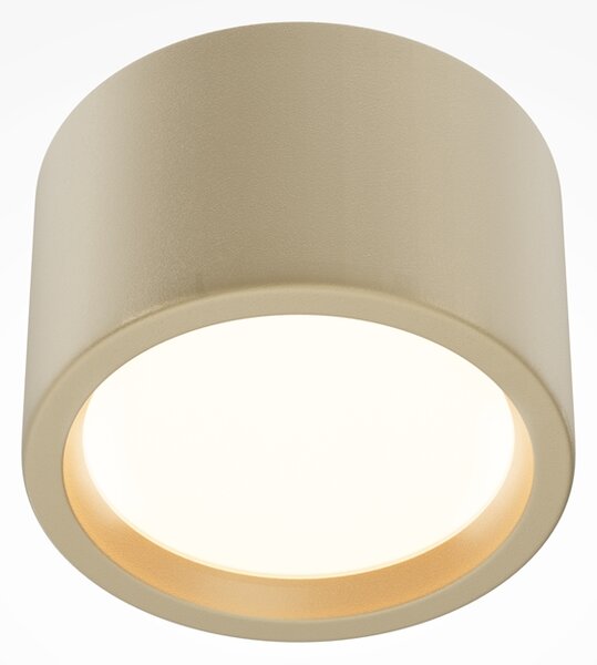 Maytoni Moderní koupelnové stropní LED svítidlo HYDRA, 10W, v. 10,5 cm, 3000K, IP44 Barva: Zlatá