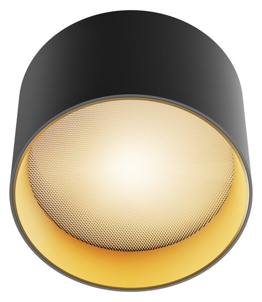 Maytoni Moderní stropní LED svítidlo VEGA, 8W, v. 9 cm, 3000K Barva: Černá