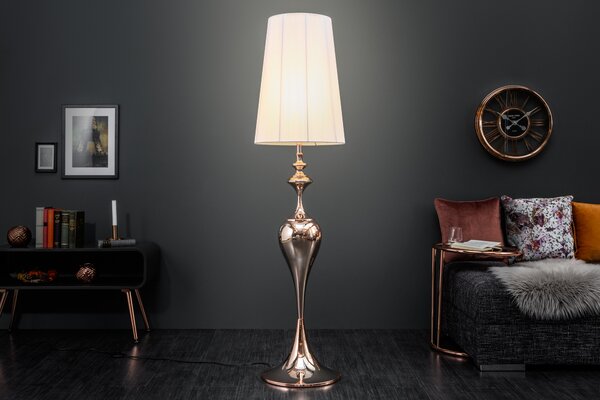 Moderní stojací lampa - Vera, rose gold