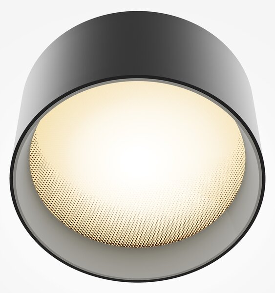 Maytoni Moderní stropní LED svítidlo VEGA, 15W, v. 7 cm, 3000K Barva: Černá