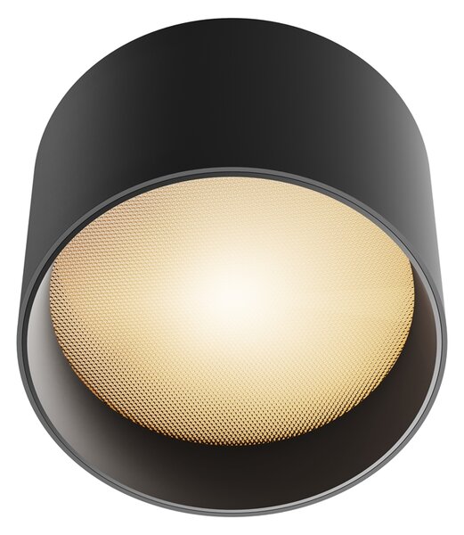 Maytoni Moderní stropní LED svítidlo VEGA, 8W, v. 9 cm, 3000K Barva: Černá