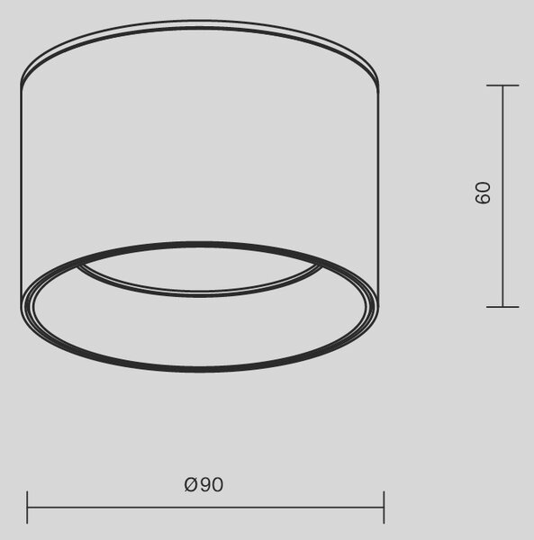 Maytoni Moderní stropní LED svítidlo VEGA, 8W, v. 9 cm, 3000K Barva: Černá