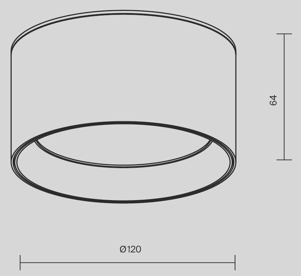 Maytoni Moderní stropní LED svítidlo VEGA, 12W, v. 6,4 cm, 3000K Barva: Bílá