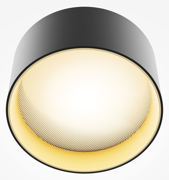 Maytoni Moderní stropní LED svítidlo VEGA, 15W, v. 7 cm, 3000K Barva: Černá