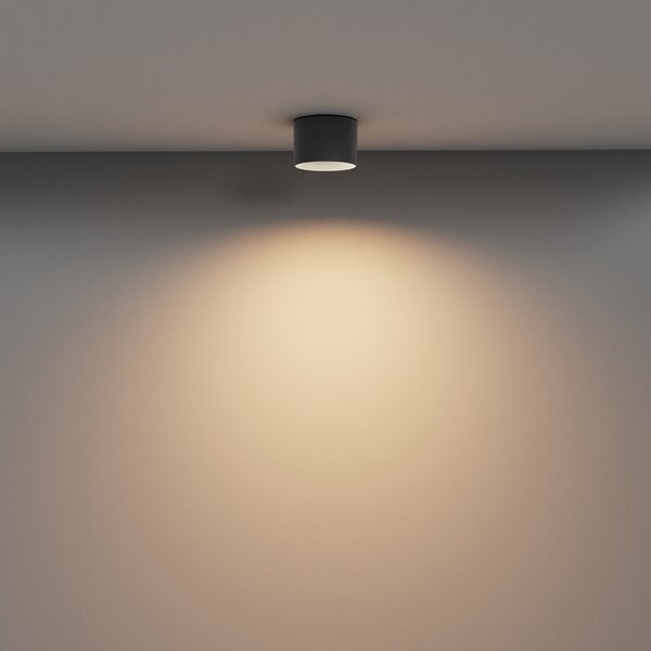 Maytoni Moderní stropní LED svítidlo VEGA, 8W, v. 9 cm, 3000K Barva: Černá
