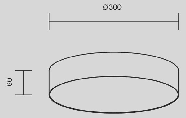Maytoni Moderní stropní LED svítidlo ZON, 36W, ⌀ 30 cm, 3000K Barva: Černá