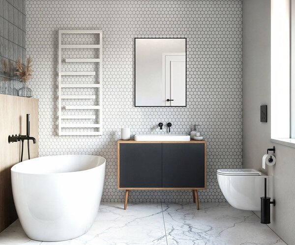 Oltens Lule splachovací tlačítko pro WC černá mat 57104300