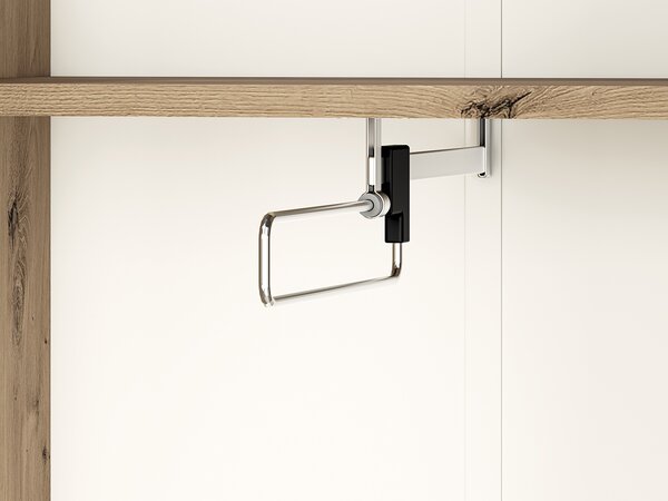 Vysoká předsíňová skříň BEDA - šířka 55 cm, dub artisan