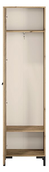 Vysoká předsíňová skříň BEDA - šířka 55 cm, dub artisan