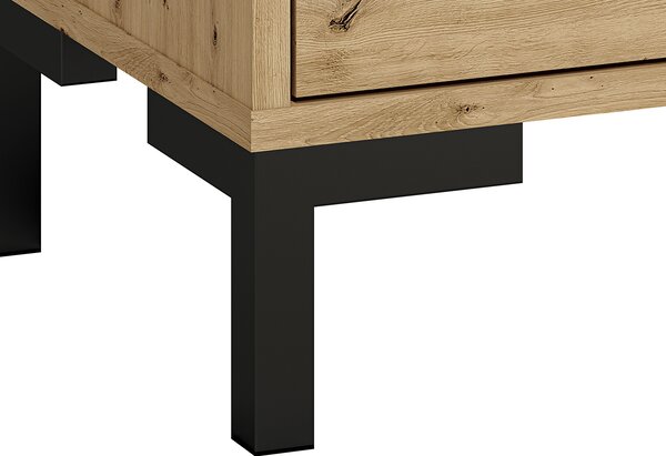 Vysoká předsíňová skříň BEDA - šířka 55 cm, dub artisan