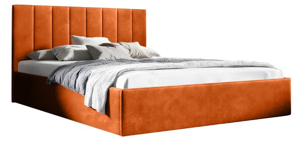 Postel LUCY 2 140x200 cm Oranžová