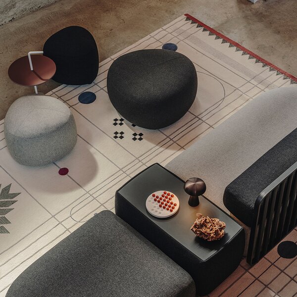 La Palma designové poufy Kipu (Ø57x45)