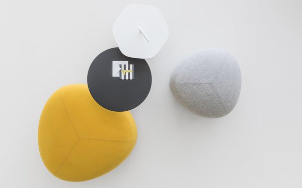 La Palma designové poufy Kipu (Ø57x45)