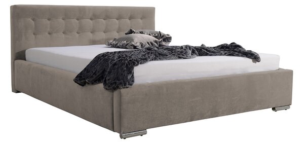 Postel PIPER 01 STANDARD 180x200 cm - stříbrné nohy Tmavě modrá