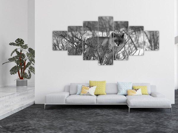 Obraz - Liška v zimě (210x100 cm)
