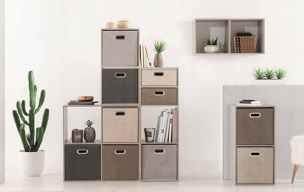 Regál 5five Simply Smart 34,5 cm x 67,5 cm x 32 cm v odstínech šedé