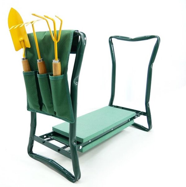 Multifunkční zahradní židle a klekadlo 2v1 - zelená