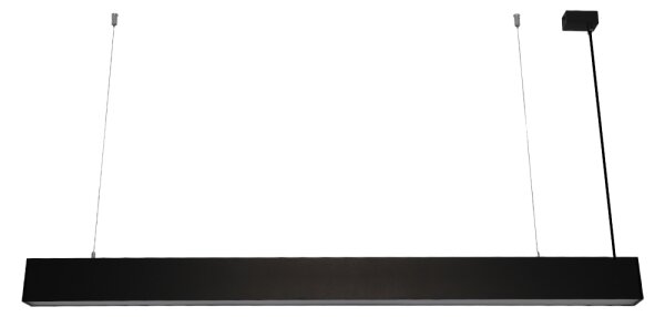 LED Lustr na lanku LED/55W/230V 3000/4000/6500K 120 cm černá