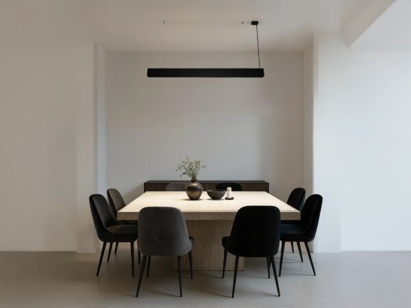 LED Lustr na lanku LED/55W/230V 3000/4000/6500K 120 cm černá