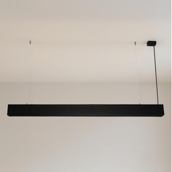 LED Lustr na lanku LED/55W/230V 3000/4000/6500K 120 cm černá