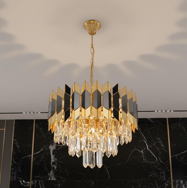 Brilagi - Lustr na řetězu CRISTAL 5xE14/40W/230V pr. 38 cm