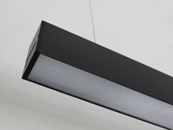 LED Lustr na lanku LED/55W/230V 3000/4000/6500K 120 cm černá