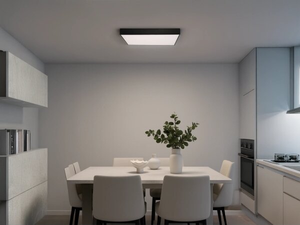 LED Stropní svítidlo LED/215W/230V 3000/4000/6500K 80x80 cm černá