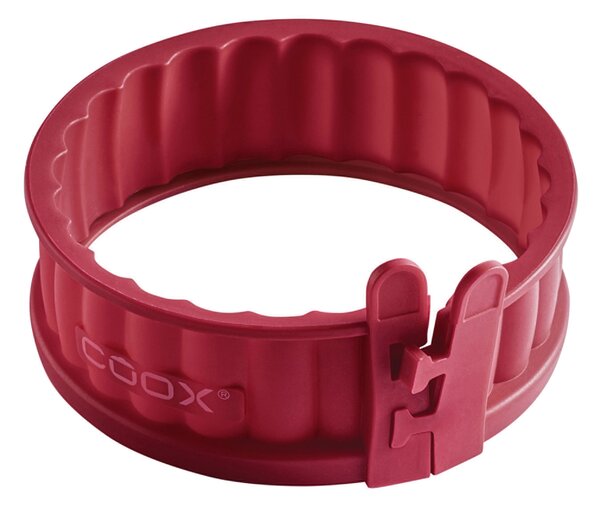 Coox Silikonová forma na koláč se skleněným dnem, Ø 12 cm (červená) (100386472001)