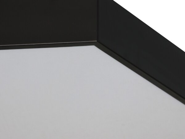 LED Stropní svítidlo LED/135W/230V 3000/4000/6500K pr. 80 cm černá
