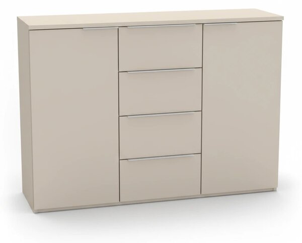 Komoda VARIO 3 Šířka 100 cm, Kašmír, nerez úchytky