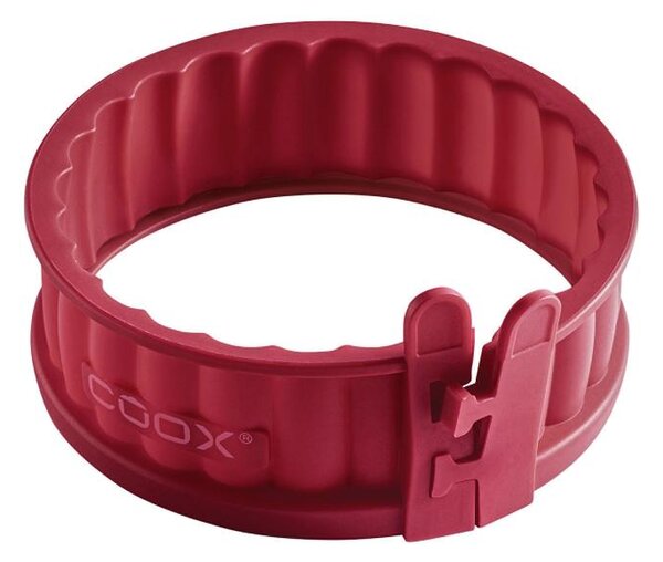 Coox Silikonová forma na koláč se skleněným dnem, Ø 12 cm (červená) (100386472001)