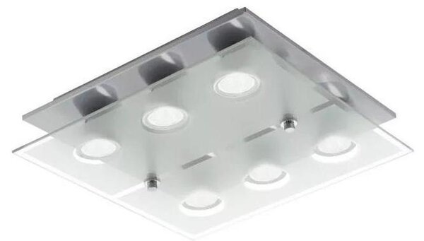Eglo 75342 -LED Stm. stropní svítidlo CABO-SD 6xGU10/5W/230V 34x34 cm mat. chrom