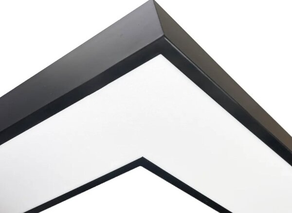 LED Stropní svítidlo LED/100W/230V 3000/4000/6500K 80x80 cm černá