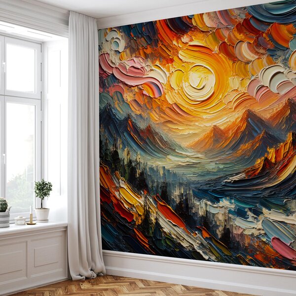 Fototapeta - Hory zalité sluncem (245x170 cm)