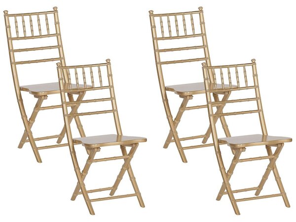 Set 4 ks. jídelních židlí MASSA (zlatá). 1026775