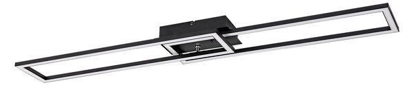 Rabalux 71004 Nefertum LED Stropní svítidlo s ovladačem | Variabilní | Stmívatelné | 38W | Bílá | Černá - r-71004