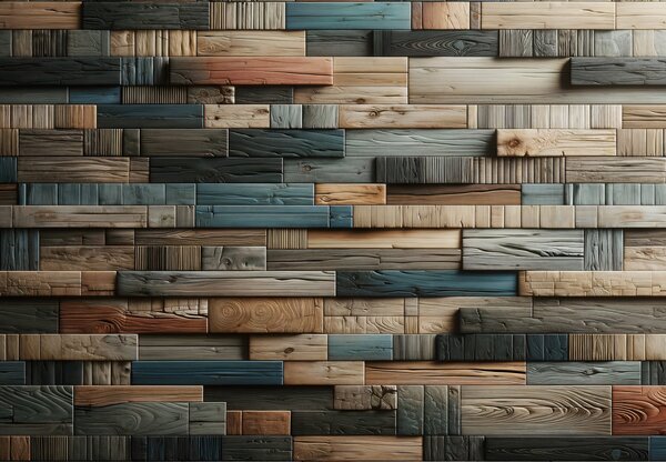 Fototapeta - Dřevěná stěna (245x170 cm)