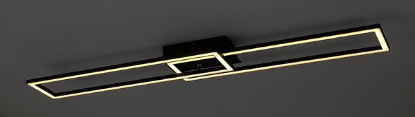 Rabalux 71004 Nefertum LED Stropní svítidlo s ovladačem | Variabilní | Stmívatelné | 38W | Bílá | Černá - r-71004