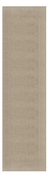 Béžový vlněný běhoun 60x230 cm – Flair Rugs