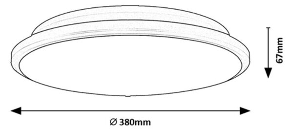 Rabalux 71129 Engon LED Moderní stropní svítidlo | Přírodní bílá | 24W | Bílá | Kov | Stříbrná - r-71129