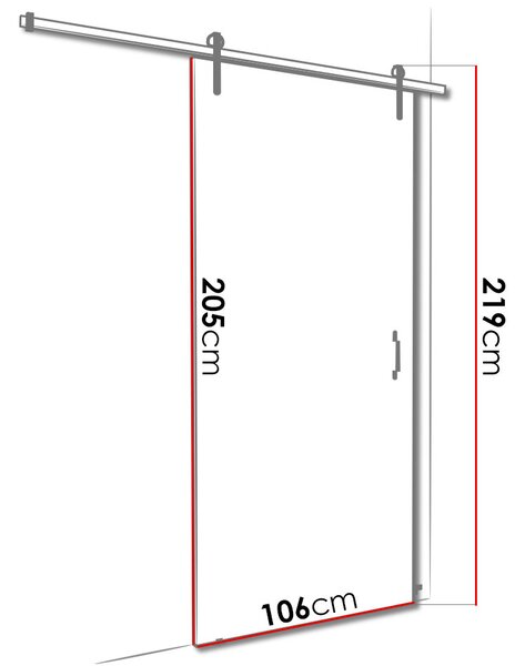 Posuvné interiérové dveře XAVIER 4 - 100 cm, dub sonoma
