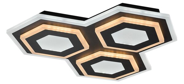 Rabalux 71115 Bitsi LED Stropní svítidlo s ovladačem | Variabilní | Stmívatelné | 7,2W | Bílá | Černá - r-71115