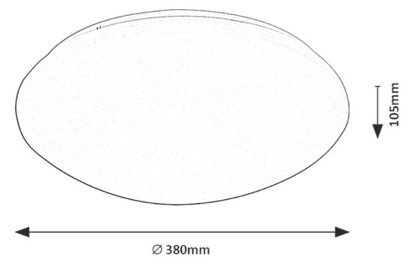 Rabalux 71134 Lucas LED Stropní svítidlo s pohybovým čidlem | Přírodní bílá | 24W | Bílá - r-71134