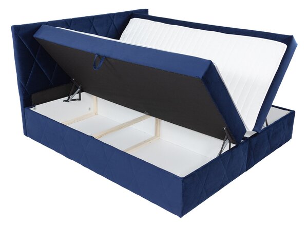 Hotelová manželská postel 160x200 PALMA - světlá šedá + topper ZDARMA