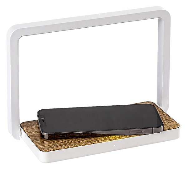 Rabalux 76005 Buldus LED Moderní stolní lampička | Teplá bílá | Stmívatelné | 4W | Bílá | Dřevo - r-76005